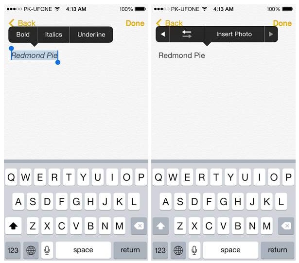 iOS 8 Keyboard