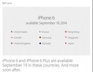 Primele 9 tari care primesc iPhone 6 si 6 Plus