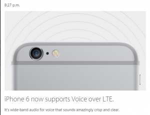 iPhone 6 suporta voice over LTE