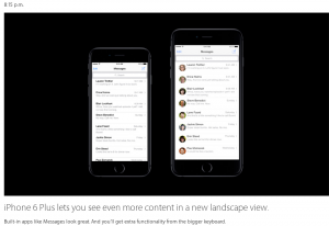 iphone 6 vizibilitate si o noua vedere in landscape