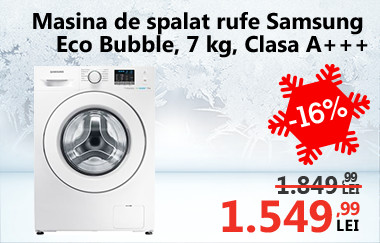 Mașină de spălat rufe Samsung Eco Bubble WF70F5E0W2W