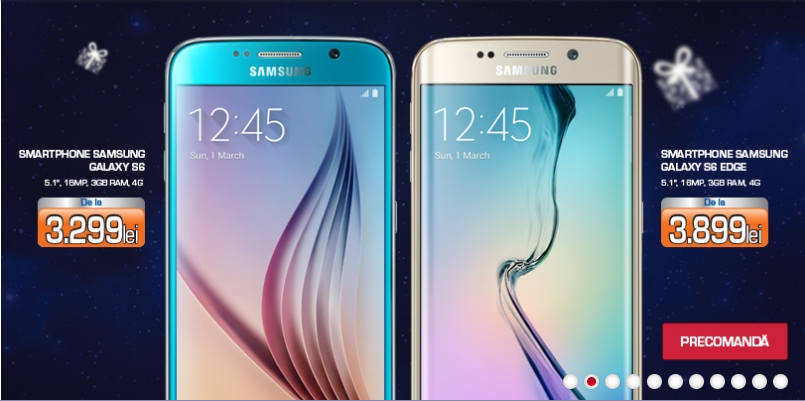 Samsung Galaxy S6 disponibil la precomanda