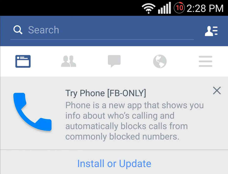 Facebook lanseaza Android dialer,