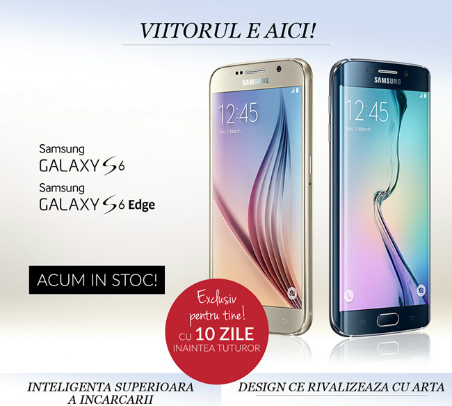 Achizitie direct din stoc Samsung S6 la QuickMobile