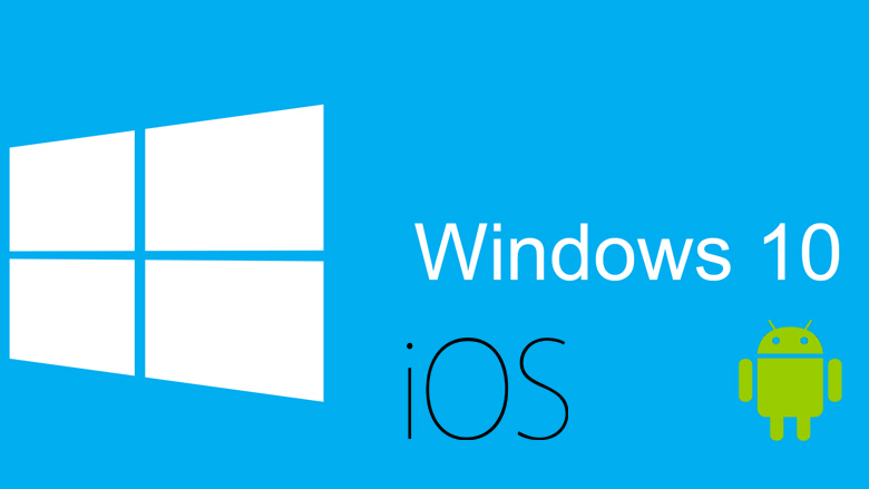 Cu Windows 10 se poate vor putea utiliza aplicatii pentru Android sau iPhone