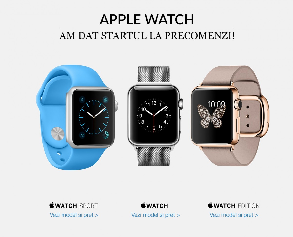 apple watch precomenzi