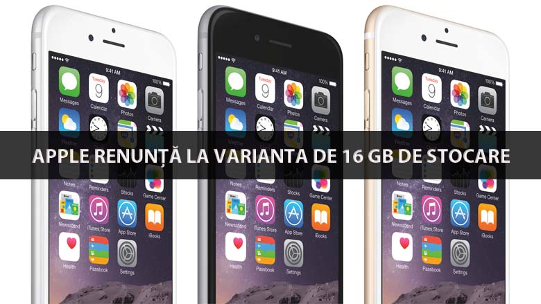 Apple renunta la varianta de 16 gb pentru iphone 6s