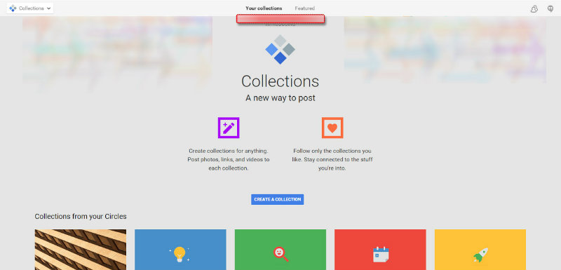 Google+ Collections