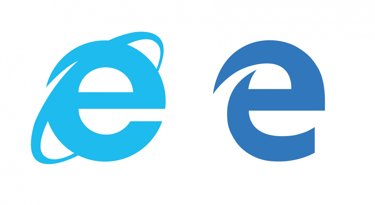 Microsoft edge vs internet explorer logo