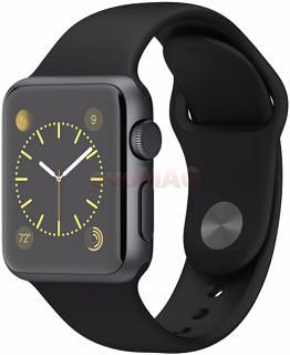 1434547255Smartwatch+Apple+Watch,+Retina+Display,+Bluetooth,+Wi-Fi,+Bratara+silicon+38mm,+Carcasa+din+aluminiu,+Rezistent+la+apa+si+praf+(Argintiu+Negru)