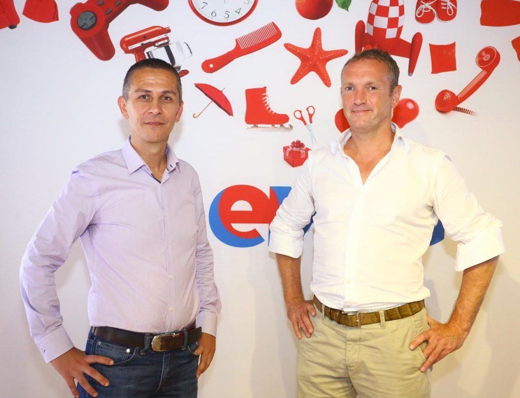 Iulian Stanciu, CEO eMAG. si Bob van Dijk, CEO Naspers.