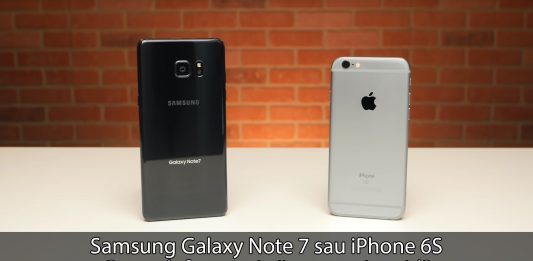 iPhone 6s versus Samsung Galaxy Note 7 în test de viteză