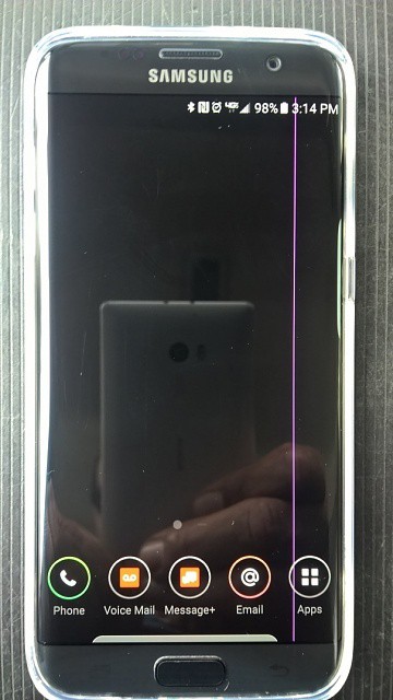 Samsung S7 Edge - linie roz