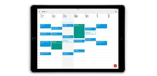 Google Calendar - iPad