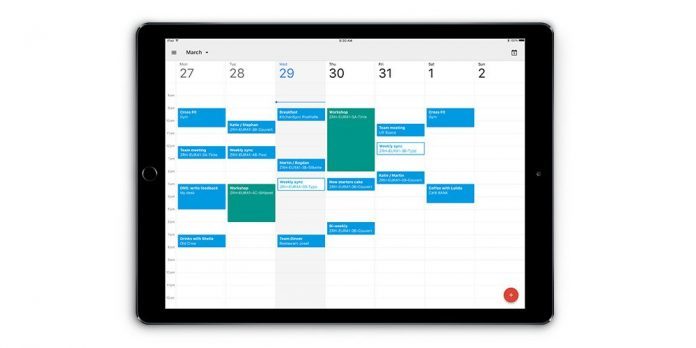 Google Calendar - iPad