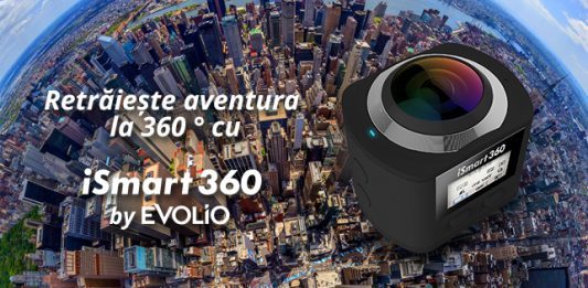 Evolio lansează iSmart 360, o cameră video de acțiune ce filmează la 360 de grade iSmart 360