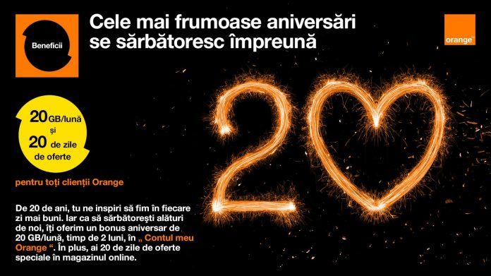 20 de ani orange