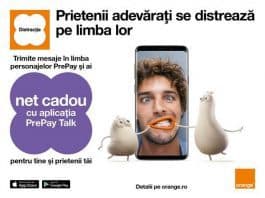 Internet cadou si distractie cu prietenii, cu noua aplicatie PrePay Talk de la Orange net cadou orange