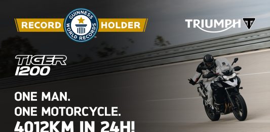 IVáN CERVANTES A REVENDICAT TITLUL GUINNESS WORLD RECORDS pentru cea mai mare distanță parcursă pe o motocicletă în 24 de ore CU UN TIGER 1200 GT EXPLORER