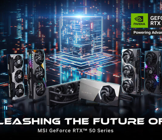 MSI prezintă noua generație de plăci grafice NVIDIA GeForce RTX 50 Series pentru era inteligenței artificiale