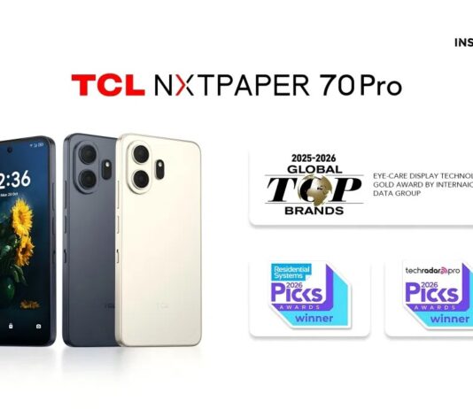 TCL NXTPAPER 70 Pro este distins cu Gold Award pentru tehnologia de afișare cu protecție pentru ochi