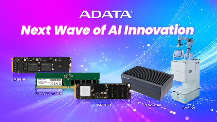 ADATA unleashes full AI potential to showcase cloud-to-edge integration