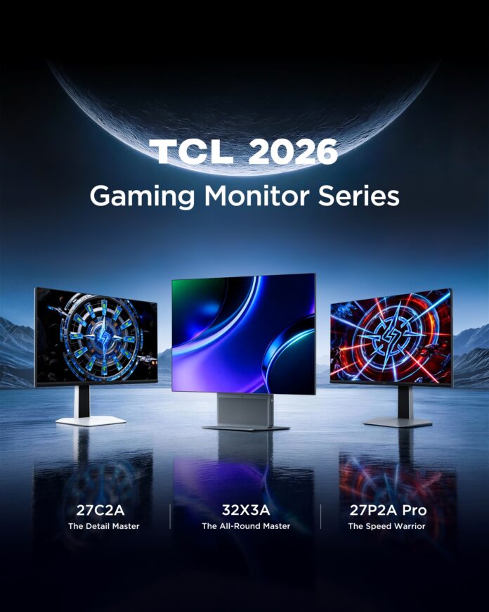 TCL 2026 Monitor lineup KV