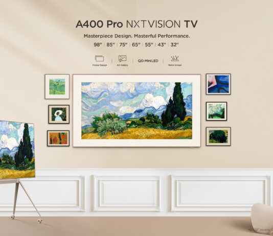 TCL A400 Pro NXTVISION: primul Artistic TV QD-Mini LED, creat pentru locuințe moderne